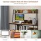 Costway 47'' Computer Desk w/ 3 Storage Cubes & Open Bookcase Home Office